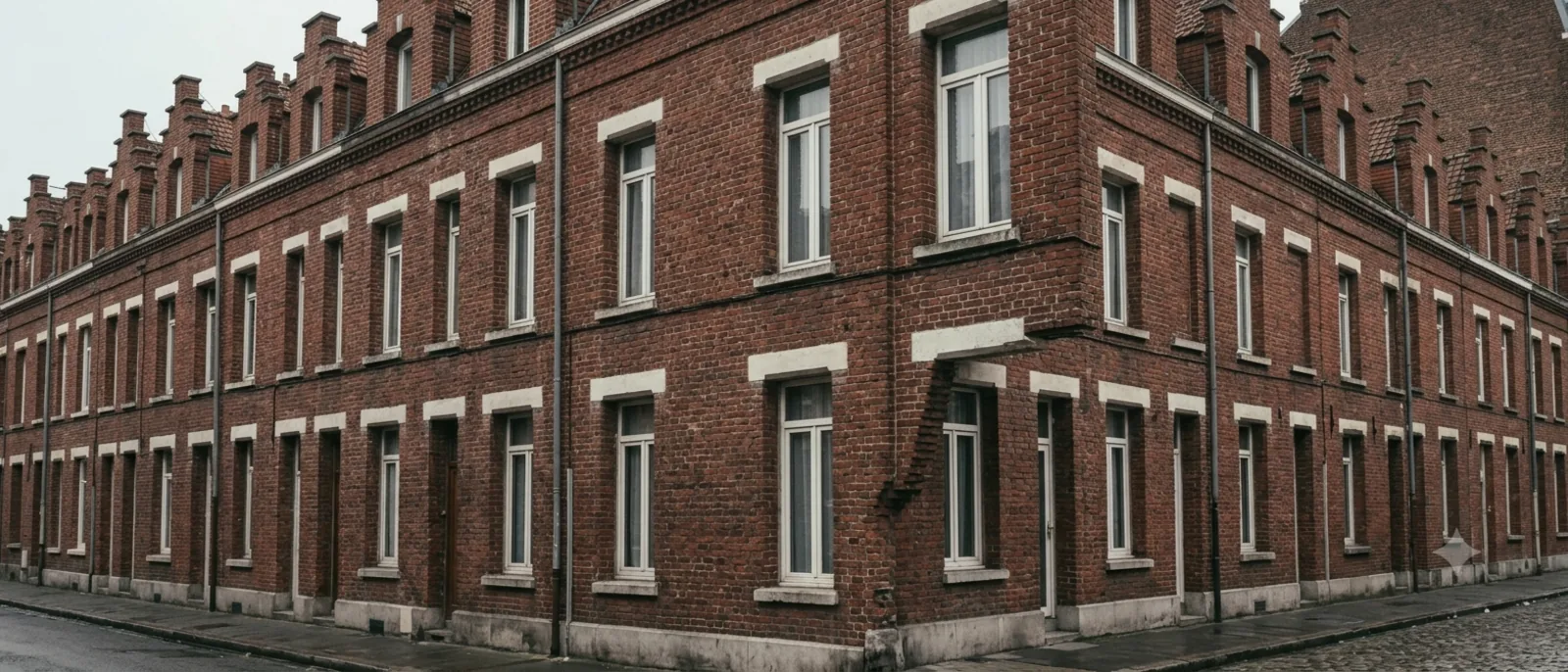 les maisons de brique du Nord et leurs linteaux de pierre